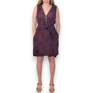 5/$100 SALE -  ALC V Neck 100% Silk Mini Dress